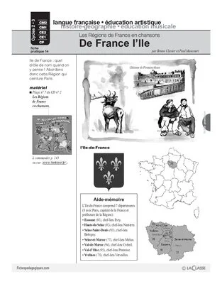 Les régions de France en chansons / l'Ile-de-France (Cycle 2)