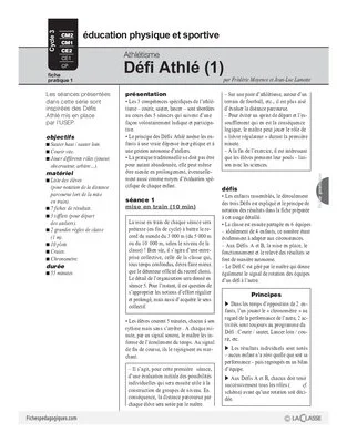 Athlétisme (1) / Défi Athlé