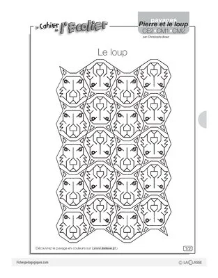 Le loup / Pavages Pierre et le Loup
