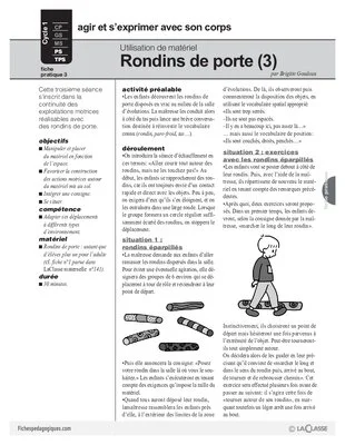 Utilisation de matériel : Rondins de porte (3)