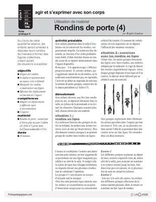 Utilisation de matériel : Rondins de porte (4)