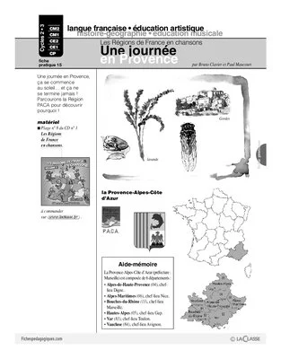 Les régions de France en chansons / Une journée en Provence (Cycle 3)