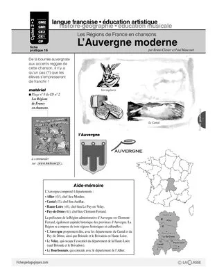 Les régions de France en chansons / L'Auvergne moderne (Cycle 2)