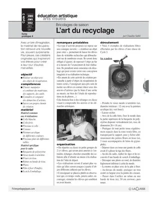 L'art du recyclage
