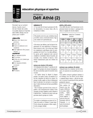 Athlétisme (2) / Défi Athlé