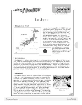 Colordoc géographie / Le Japon