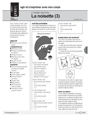 L'imagier des fruits : La noisette (3)