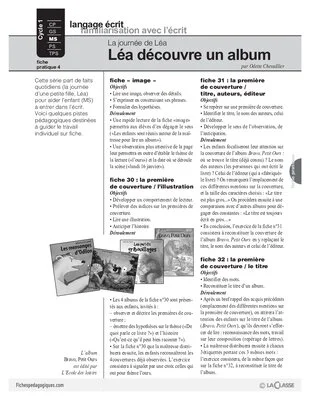 La journée de Léa : Léa découvre un album