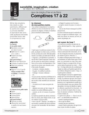 Jeux de doigts d'hier et de Rémi : Comptines 17 à 22