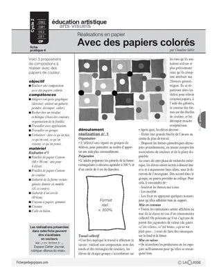 Réalisations en papier (4) / Avec des papiers colorés