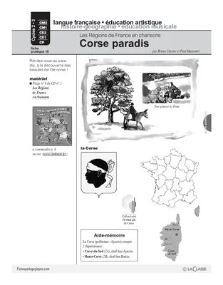 Les régions de France en chansons / La Corse (Cycle 2)