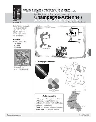 Les régions de France en chansons / Champagne-Ardenne (Cycle 3)