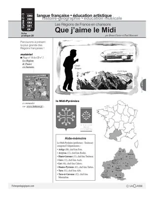 Les régions de France en chansons / Le Midi (Cycle 2)
