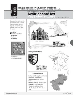 Les régions de France en chansons / Pays-de-la-Loire (Cycle 3)