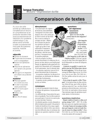 Comparaison de textes