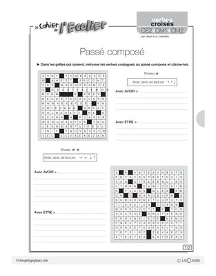 Passé composé / Verbes croisés