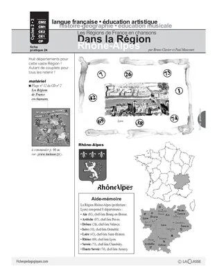 Les régions de France en chansons / Rhône-Alpes (Cycle 2)