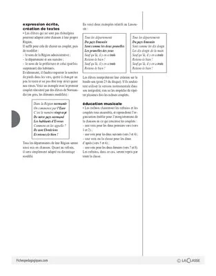 Les régions de France en chansons / Rhône-Alpes (Cycle 2)