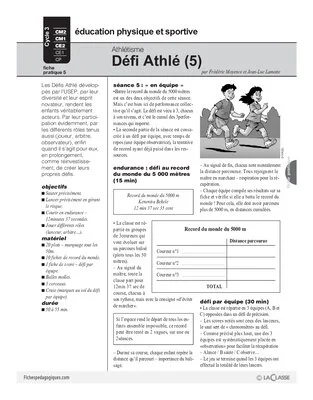 Athlétisme (5) / Défi Athlé