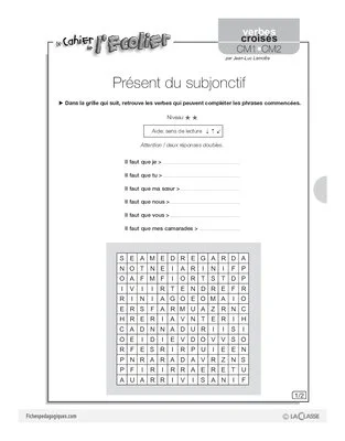 Présent du subjonctif / Verbes croisés