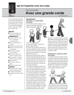 Psychomotricité (1) / Avec une grande corde
