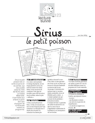 Sirius le petit poisson (1) / Lecture suivie