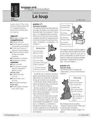 Cajolicomptines (2) / Le loup