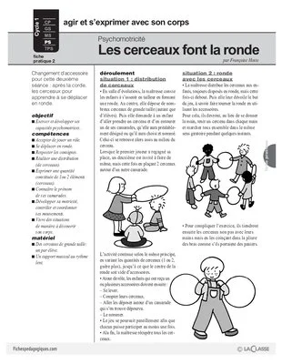 Psychomotricité (2) / Les cerceaux font la ronde