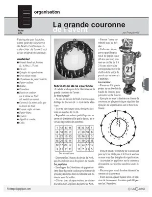 La grande couronne de l'avent