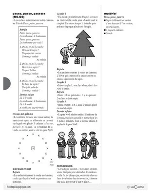 Jeux chantés de Noël