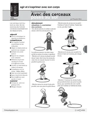 Psychomotricité (3) / Avec des cerceaux