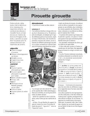 Pirouette, girouette (langage)