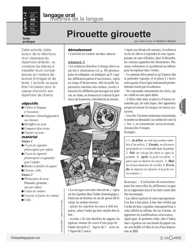Pirouette, girouette (langage)