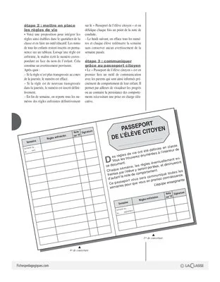 Règles de vie à l'école