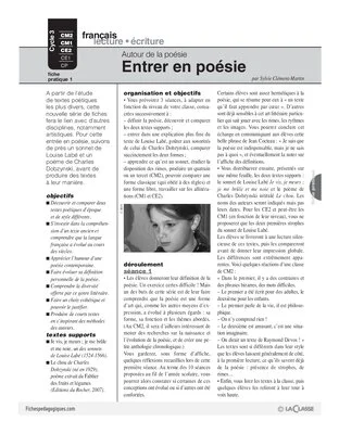 Autour de la poésie (1) / Entrer en poésie