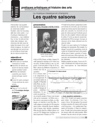 Musique classique en chansons (2) / Les quatre saisons