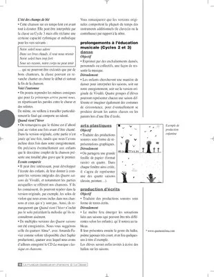 Musique classique en chansons (2) / Les quatre saisons