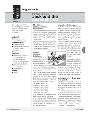 Jack and the beanstalk (2) / L'anglais par le jeu