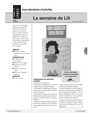 La semaine de Lili (bricolage)