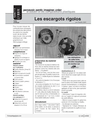 Les escargots rigolos