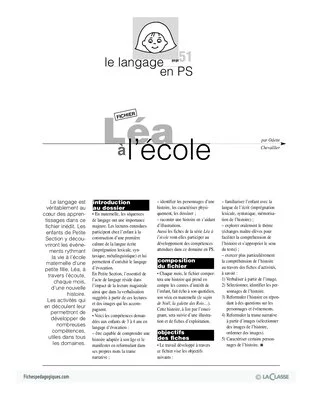 Léa à l'école / Le marché