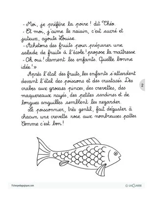 Léa à l'école / Le marché