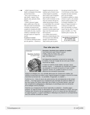 Projet / Le toucher