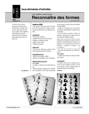 Ateliers autonomes (19) / Les formes