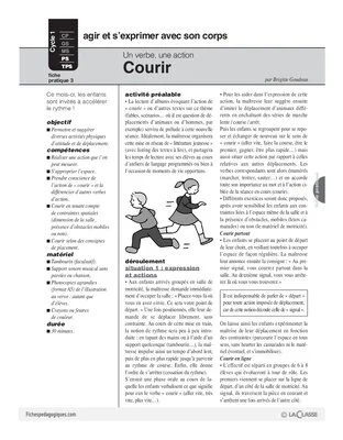 Un verbe, une action (3) / Courir