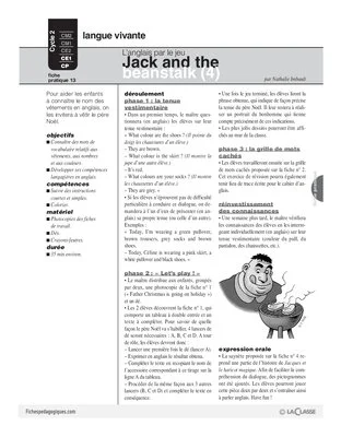 Jack and the beanstalk (4) / L'anglais par le jeu