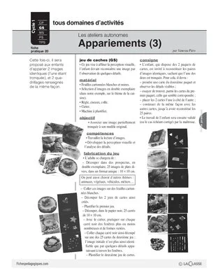 Ateliers autonomes (20) / Appariements (3)