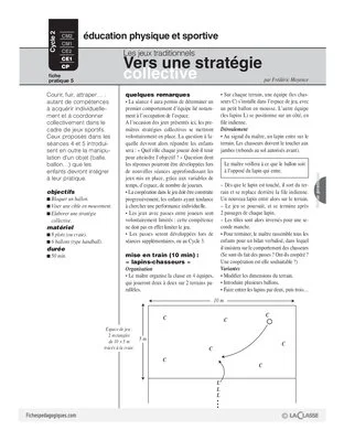 Jeux traditionnels (5) / Vers une stratégie collective