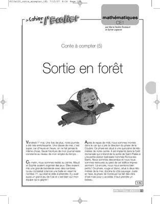 Contes à compter CE1 (5) / Sortie en forêt