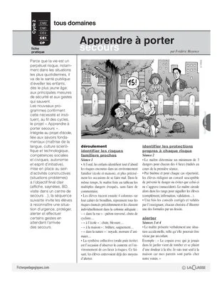 Apprendre à porter secours